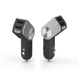    DualPin   USB (2.1 A + 1 A)   , iLuv  