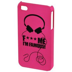 Футляр F*** MIF Headset для мобильного телефона Apple iPhone 4/4S, розовый 