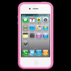 iPhone 4 Bumper Pink MC669ZP/A (чехол-бампер розовый для iPhone 4)  
