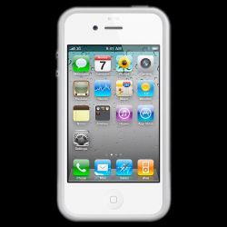 iPhone 4 Bumper White MC668 (чехол-бампер белый для iPhone 4)  