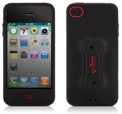 Чехол противоударный для мобильного телефона iPHONE 4, BONE PHONE DOGGY 4, черный 