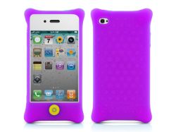 Чехол противоударный для мобильного телефона iPHONE 4, BONE PHONE BUBBLE 4, пурпурный 