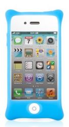 Чехол противоударный для мобильного телефона iPHONE 4S, BONE PHONE BUBBLE 4S, голубой 