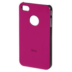 Футляр Shiny для Apple iPhone 4/4S, пластик, розовый, Hama  