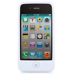 Чехол для мобильного телефона Apple iPhone 4S, Bone Phone Leather, белый  