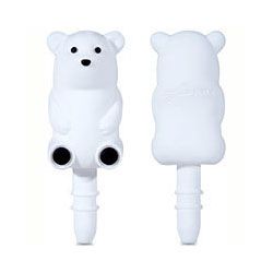 Колпачок для разъёма 3.5 мм Bear Ear Cap для iPhone, белый, Bone  