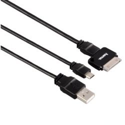 micro USB  Apple iPhone/iPod,  micro USB +  USB-micro USB, , Hama  