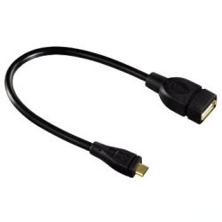  USB 2.0 micro B-A (m-f), 0.15 ,  , ***, , Hama  