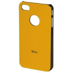 Футляр Shiny для Apple iPhone 4/4S, пластик, оранжевый, Hama  