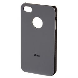 Футляр Shiny для Apple iPhone 4/4S, пластик, серый, Hama  