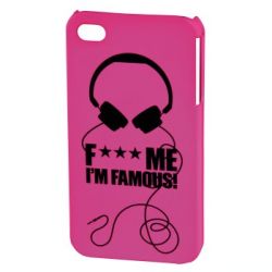 Футляр Headphone для мобильного телефона Apple iPhone 4/4S, розовый, F*** ME I
