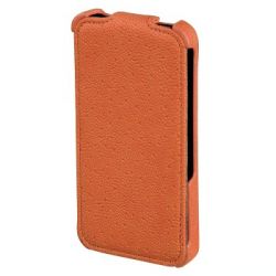Чехол-раскладушка Parma для Apple iPhone 4/4S, искусственная кожа, оранжевый, Hama  
