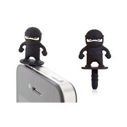 Колпачок для разъёма 3.5 мм Ninja Ear Cap для iPhone, черный, Bone  