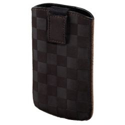 Чехол Velvet Pouch Square для мобильного телефона, 12.5 х 6 х 1.8 см, велюр, коричневый, Hama  