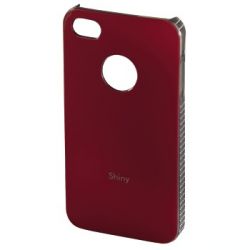 Футляр Shiny для Apple iPhone 4/4S, пластик, красный, Hama  