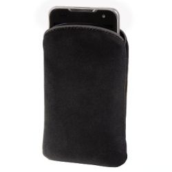 Чехол для мобильного телефона Velvet Pouch, 12.8 х 7 х 1.8 см, велюр, черный, Hama  