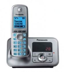 Р/Телефон Dect Panasonic KX-TG6621RUM (серый металлик, трубка с резервным питанием, автоответчик) 