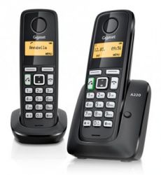Телефон Dect Gigaset A220 DUO RUS (две трубки) 