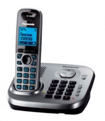 Р/Телефон Dect Panasonic KX-TG6551RUM (серый металлик, трубка + проводной телефон) 