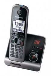 Р/Телефон Dect Panasonic KX-TG6721RUB (черный, трубка с резервным питанием, автоответчик) 