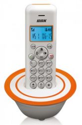 Р/Телефон Dect BBK BKD-815 RU (белый/оранжевый) 