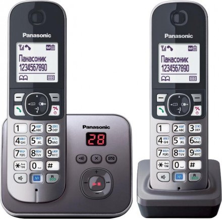  Panasonic KX-TG6822RUM Steel 