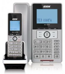 Р/Телефон Dect BBK BKD-518R RU (серебро, DECT + проводной телефон) 