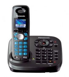 Телефон Panasonic Dect KX-TG8041RUT (темно-серый металлик, двойной набор) 