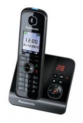 Р/Телефон Dect Panasonic KX-TG8161RUB (черный, трубка с резервным питанием) 