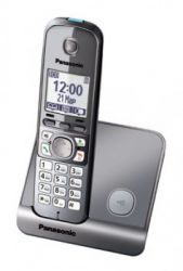 Р/Телефон Dect Panasonic KX-TG6711RUM (серый металлик, трубка с резервным питанием) 