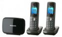 Р/Телефон Dect Panasonic KX-TG8612RUM (серый металлик, 2 трубки) 