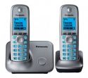 Р/Телефон Dect Panasonic KX-TG6612RUM (серый металлик, 2 трубки с резервным питанием) 