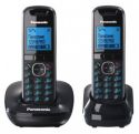 Р/Телефон Dect Panasonic KX-TG5512RUB (черный, 2 трубки) 