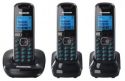 Р/Телефон Dect Panasonic KX-TG5513RUB (черный, 3 трубки) 