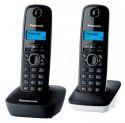 Р/Телефон Dect Panasonic KX-TG1612RU1 (черный+белый, 2 трубки) 