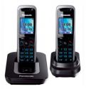 Р/Телефон Dect Panasonic KX-TG8412RUT (темно-серый металлик, 2 трубки) 