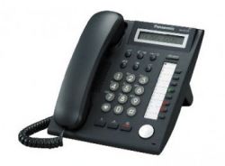 Телефон Panasonic KX-DT321RU-B (цифр. сист. телефон, 1-стр. дисплей) черный 