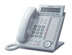 Телефон Panasonic KX-DT333RU (цифр. сист. телефон, 3-стр. дисплей) белый 